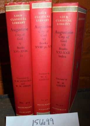 Item #156699 Saint Augustine: The City of God Against the Pagans V-VII (last three volumes) (Loeb...
