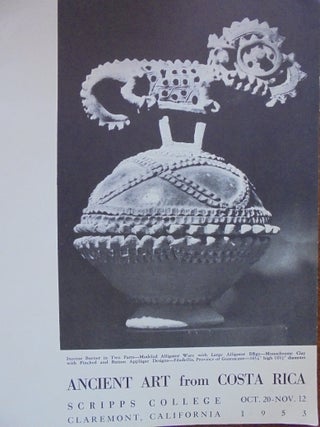 Item #156726 Ancient Art from Costa Rica. Alfred E. Stendahl, Millard Sheets