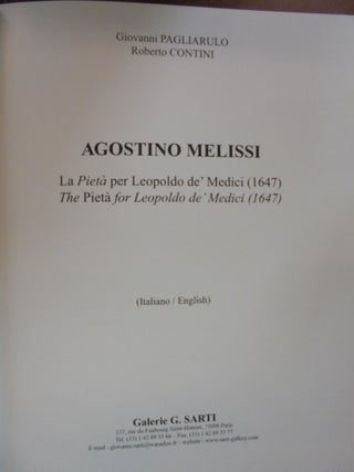 Agostino Melissi. La Pieta Per Leopoldo De' Medici (1647) / the Pieta for Leopoldo De' Medici