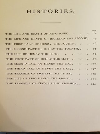 The National Shakespeare A Fac-simile of the Text of the First Folio of 1623