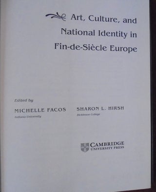 Art, Culture, and National Identity in Fin-de-Siecle Europe