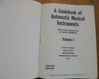 A Guidebook of Automatic Musical Instruments, Volumes I & II