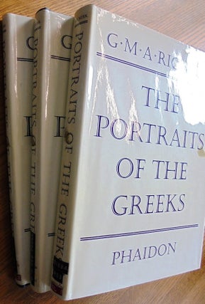 Item #156912 The Portraits of the Greeks (3-volume set). Gisela M. A. Richter