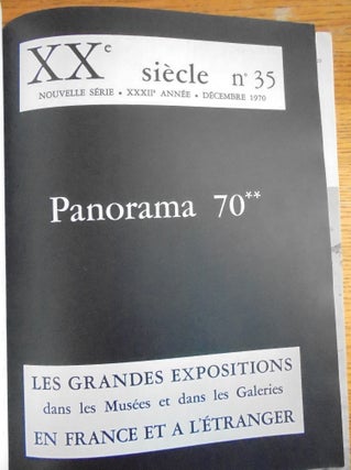 XXe Siecle: Panorama 70 N. 35