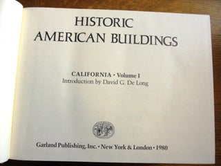 Historic American Buildings: California (4-volume set)