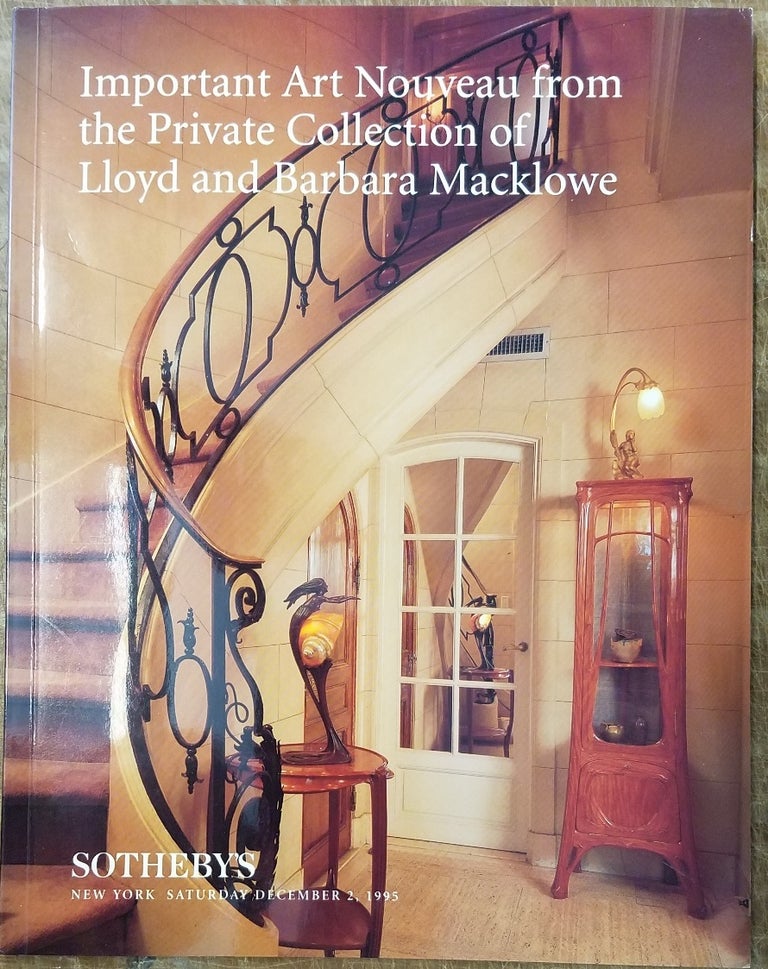 Item #157102 Important Art Nouveau From the Private Collection of Lloyd and Barbara Macklowe (Sale 6785). Frederick R. Brandt, Introduction.