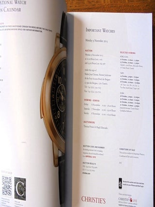 Important Watches, Geneva, 9 November 2015