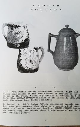 The Winifred Jordan Rigazio Collection of Dedham Pottery
