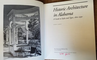 Historic Architecture in Alabama: A Guide to Styles and Types, 1810-1930