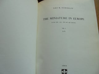 The Miniature in Europe, In the 16th, 17th, 18th and 19th centuries (4-volume set)