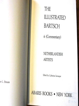 The Illustrated Bartsch, Volume 6, Commentary