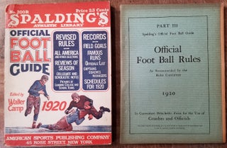 Spalding's Official Foot Ball Guide 1920 (Spalding "Red Cover" Series of Athletic Handbooks No. 200R)