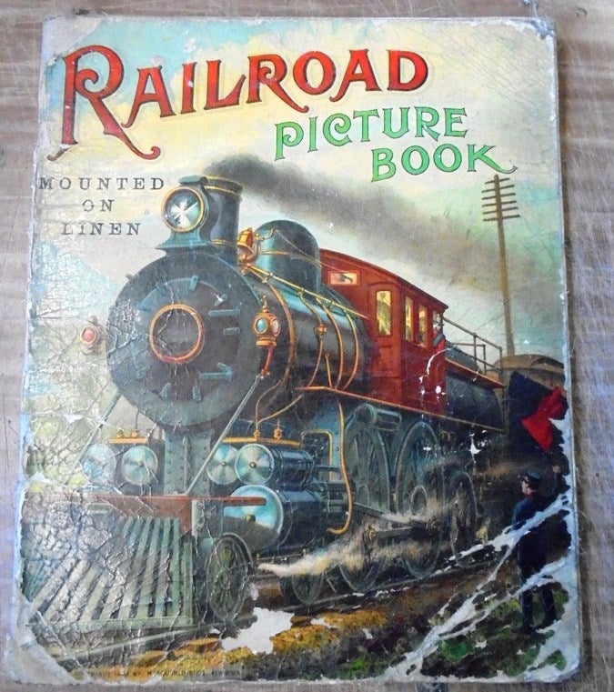 Item #157483 Railroad Picture Book (Mounted on Linen)