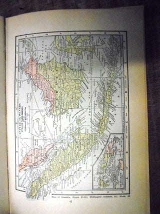 1923 Atlas of the World and Gazetteer : containing new maps of the principal countries of the world and separate maps of each American state and territory, the Canadian provinces, etc., etc. : accompanied by individual indexes of each state, province, etc. and a descriptive gazetteer of the principal countries of the world