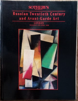 Item #157542 RUSSIAN TWENTIETH CENTURY AND AVANT-GARDE ART