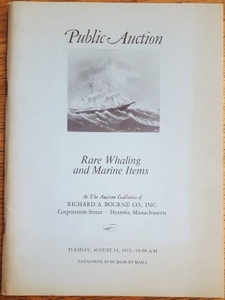Item #157627 Public Auction, Rare Whaling and Marine Items Including Journal Log Books,...