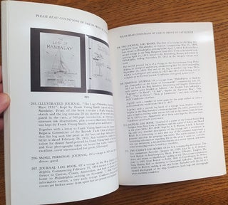 Public Auction, Rare Whaling and Marine Items Including Journal Log Books, Scrimshaw, Ship Models, Fine Paintings, Rare Books, Whaling Gear, nantucket Baskets, Ships' Gear, Navigational Instruments, Etc. From a Number of Private Collections and Estates