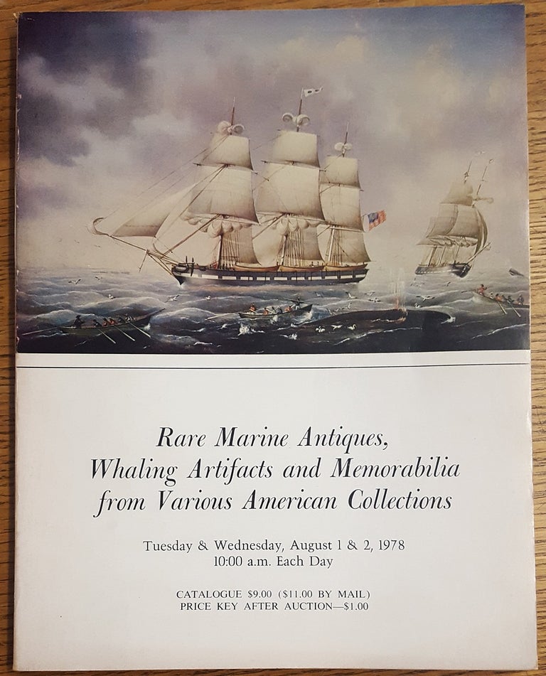 Item #157634 Rare marine antiques, whaling artifacts and memorabilia from various American Collections