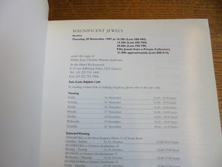 Magnificent Jewels, Thursday, 20 November 1997