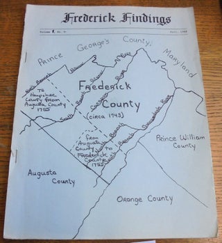 Item #157676 Frederick Findings, volume 1, no. 4, Fall 1988