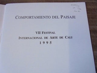 Comportamiento del Paisaje: VII Festival Internacional de Arte de Cali 1995