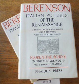 Item #157827 Italian Pictures of The Renaissance: A list of the principal artists and their works...