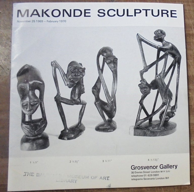 Item #157839 Makonde Sculpture. Walter Battiss.
