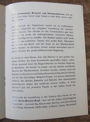 Ausstellung Afrikanische Bronzen : Holzskulpturen und eine Sammlung von 250 Goldgewichten