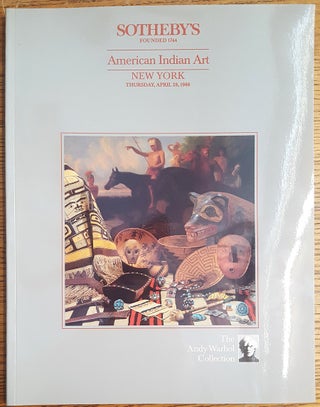 Item #157853 The Andy Warhol Collection: American Indian Art: Sold for the benefit of the Andy...