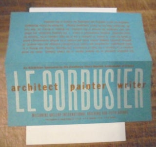 Item #157867 Le Corbusier: Architect, Painter, Writer