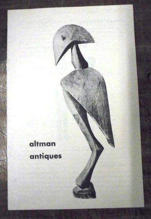 Altman Antiques: 3 catalogue of African art