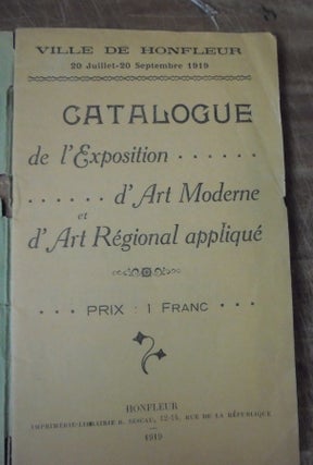 Catalogue de l'Exposition...d'Art Moderne et d'Art Regional Applique