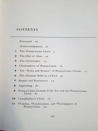 Pennsylvania Clocks and Clockmakers: An Epic of Early American Science, Industry, and Craftsmanship