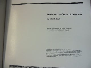 Frank Mechau / Artist of Colorado