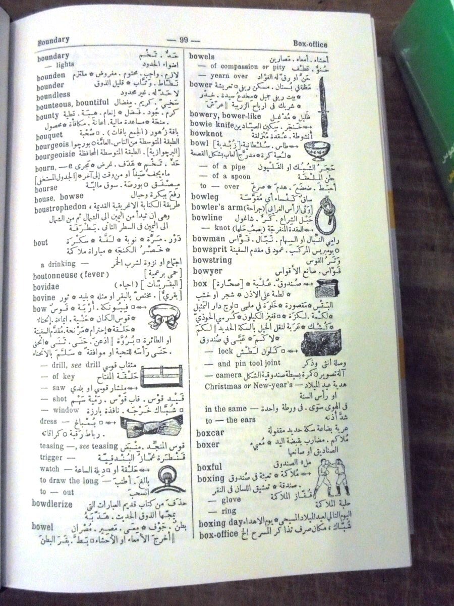 Elias Modern Dictionary, English-Arabic / Arabic-English 2 Volumes