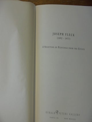 Joseph Fleck (1892 - 1977) : A Selection of Paintings from the Estate