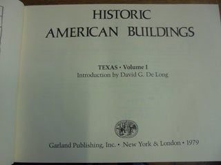 Historic American Buildings: Texas (2-volume set)