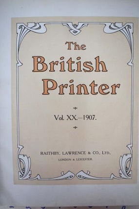 Item #158066 The British Printer Vol. XX - 1907