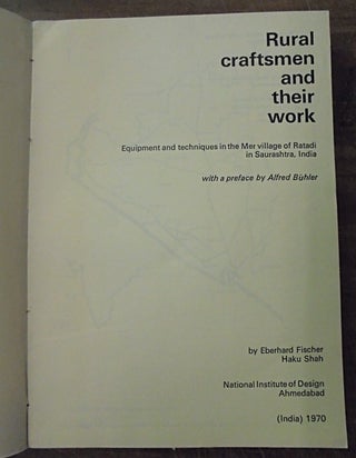 Rural Craftsmen and their Work: Equipment and techniques in the Mer village of Ratadi in Saurashtra, India