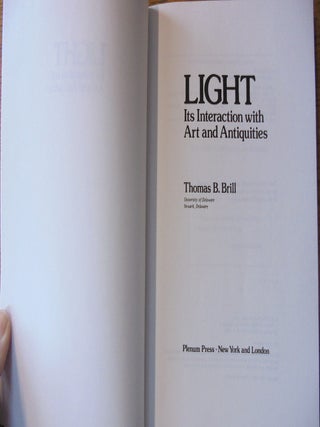 Light: Its Interaction with Art and Antiquities