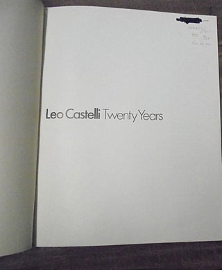 Leo Castelli : Twenty Years