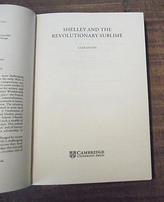 Shelley and the Revolutionary Sublime