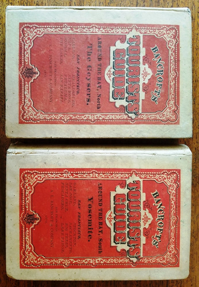 Item #158873 Bancroft's Tourist's Guide. The Geysers. San Francisco and Around the Bay, (North) [together with] BANCROFT'S TOURIST'S GUIDE. YOSEMITE. San Francisco and Around the Bay, (South) 2 Volumes