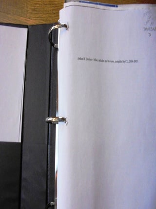 [Arthur B. Davies research notebook]