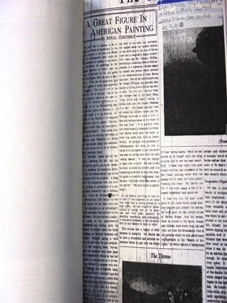 [Arthur B. Davies research notebook]