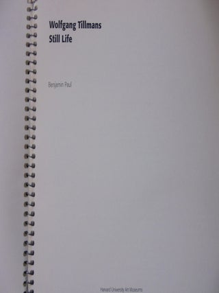 Wolfgang Tillmans: Still Life