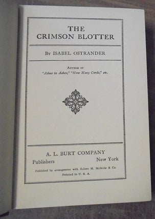 The Crimson Blotter