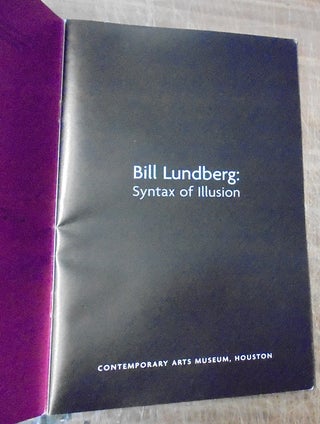Bill Lundberg : Syntax of Illusion