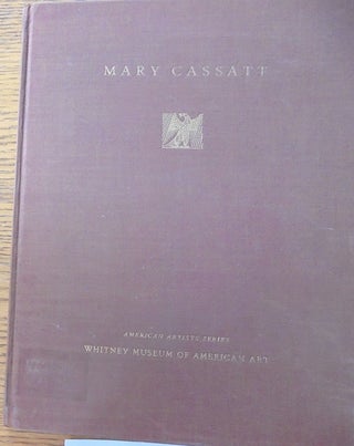 Item #159346 Mary Cassatt (American Artists Series). Forbes Watson, Edmund Archer