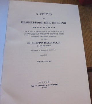Notizie dei Professori del Disegno da Cimabue in Qua (7 volumes, complete)